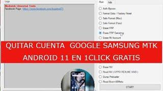 Frp Bypass SAMSUNG android 11 nueva Herramienta Mediatek Universal Tools