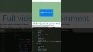 CSS Mouse Hover 3D Rotate Effect - Shorts video - Web Tutorial Tamil || #html #css #website #shorts