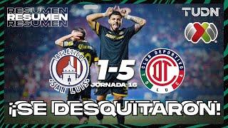 HIGHLIGHTS | Atl San Luis 1-5 Toluca | CL2024 - Liga Mx J16 | TUDN