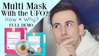 Using 2 masks on 1 Foreo UFO? / Full demonstration and how to (acne and under eye focus)