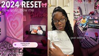 2024 NEW YEAR reset with me ˖°: deep cleaning, shein haul, vision board, decluttering, goal setting