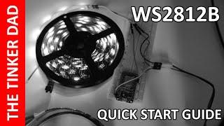 150 LED WS2812B RGB Strip from Banggood - Quick Start Guide