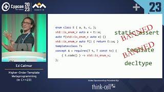 Lightning Talk: Higher-Order Template Metaprogramming with C++23 - Ed Catmur - CppCon 2023