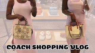 Shop With Me At COACH || Trying on the Bandit Belt Bag, Rogues, Reese & more || YellowSparksJoy