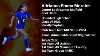 Adrianna Morales Soccer Recruiting Tape Highlight Video