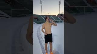 Sprinting in -21° 