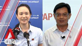 GE2020: WP's Nicole Seah and PAP's Heng Swee Keat react to East Coast GRC result