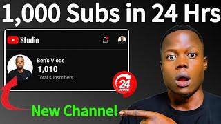 How I Got 1,000 Subscribers in 24 Hours on a Brand New YouTube Channel (Full Strategy)