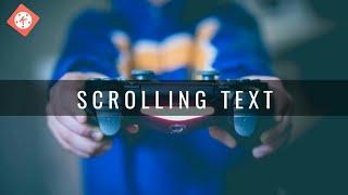  How To Add Scrolling Or Moving Text In Kinemaster From Android || Scrolling  Text