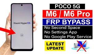 Poco M6/M6 Pro 5G Hyper OS Google Account/ FRP BYPASS (without pc) 100% Working