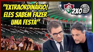 ARGENTINOS IMPRESSIONADOS COM A FESTA DA TORCIDA DO FLUMINENSE