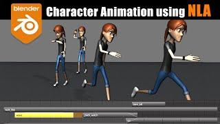 [Blender] Character Animation with "Layers" (no addons, just NLA)