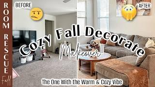  COZY FALL DECORATE 2024 | Room Rescue Autumn Makeover