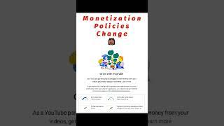 फिर से Monetization policies change