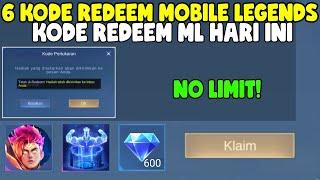 NO LIMIT! 6 KODE REDEEM ML TERBARU KODE REDEEM MOBILE LEGENDS KODE REDEEM ML HARI INI 2024