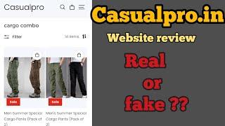 casualpro.in website review | casual pro website review || casual pro website real or fake ? | scam