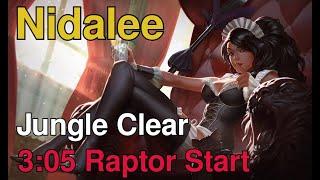 Nidalee Jungle Clear | 3:05 Raptor Start World Record