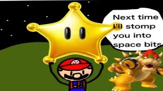 Mario galaxy bowser boss battle ( failed 2 times)