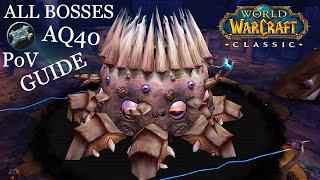 AQ40 All Bosses (Priest Healer PoV) Gameplay/Guide | WoW Classic