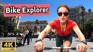 Bike Explorer. Beautiful City center Spain 4k ‍️ Nice atmosphere along the bike path