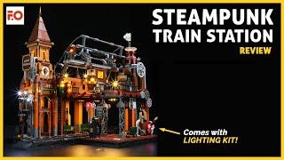 HUGE Lego Steampunk Train Station! | Funwhole Set Review