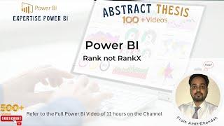 Power BI - New DAX Function: RANK - How It Differs from RANKX