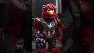 Superheroes but Elmo  #shorts #viral #marvel #trending #avengers #dc #superherotv