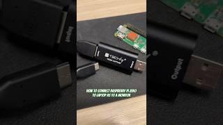 How to connect Raspberry Pi zero to laptop as to a monitor