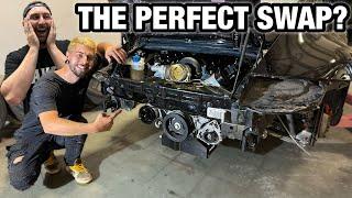 We shove a BUILT LS3 Into a Porsche 911..! (How’s it fit?!)