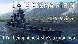 World of Warships - IX KOZMA MININ 2024 Review, If I'm being honest she's a good boat