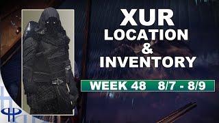 Xur Day! Inventory and Location - Week 48 (8/7 - 8/9)