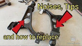 How to Change Suspension Control Arms for Alfa Romeo 156, 147 and GT. Noises and Ware