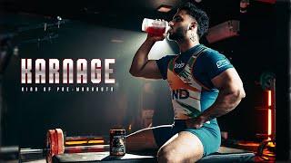 Turbocharge your strength with Karnage, King of pre-workouts for athletes! 