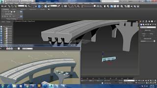 Tutorial on modeling a highway road bridge in 3dsmax.
