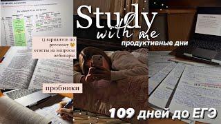 109 дней до ЕГЭ..*сложно* НОЧНАЯ учёба | дневник выпускницы | мой вечер после учёбы,стади виз ми