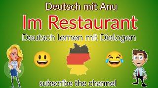 Im Restaurant etwas bestellen | Deutsch lernen mit Dialogen | Deutsch mit Anu