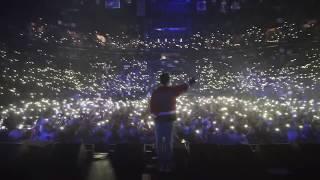 Logic has the entire arena sing 1-800-273-8255 for him