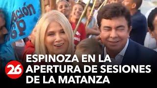 Fernando Espinoza en la apertura de sesiones de La Matanza