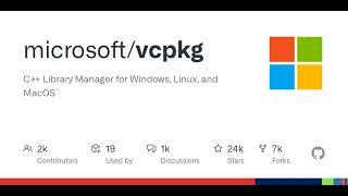 GitHub - microsoft/vcpkg: C++ Library Manager for Windows, Linux, and MacOS