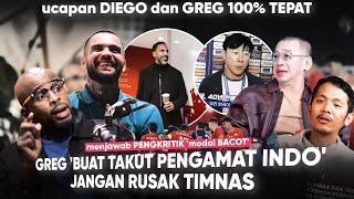 Diego Michiels ‘Pundit Luar itu Pemain Bola’ Greg buat Pundit Takut, Menjawab Kritikan Ke STY Timnas