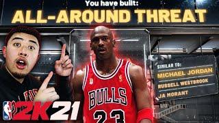 THE MOST OVERPOWERED ALL AROUND THREAT BUILD in NBA 2K21 - NBA 2K21 Best Build (Michael Jordan)