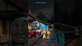 Upin Ipin was tricked by a ghost train #upinipin #thomasandfriends #ghosttrain #shorts