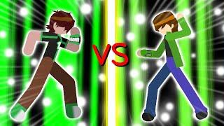 🟢Ben 10 vs ben 10 ultimate [stick nodes] #animation #2023 #new #ben10 #march