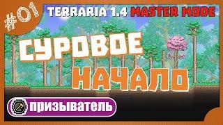 ПРОХОЖДЕНИЕ TERRARIA ЗА ПРИЗЫВАТЕЛЯ НА МАСТЕРЕ | #1 СУРОВОЕ НАЧАЛО!