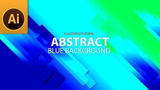 How to Create Blue Abstract Strips Background in Adobe Illustrator @AllFreePik