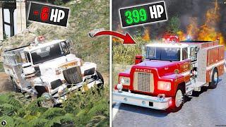 Repairing ABANDONED Fire Truck in GTA 5 RP!