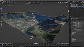 Videoguide - Import Terrain, BlenderGIS, Google Maps, Landscape, Buildings, Geographic Information