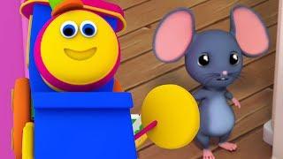 Bob der Zug | Hickory Dickory Dock | Uhr und Maus Reim | Top-Deutsch Reime | German Rhymes For Kids