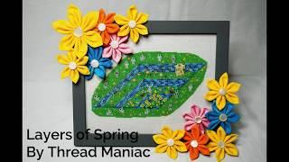 Layers of Spring Cross Stitch Time Lapse