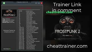 Frostpunk 2 Trainer Cheats +30 - Infinite Resources, Instant Build, Infinite Save Points